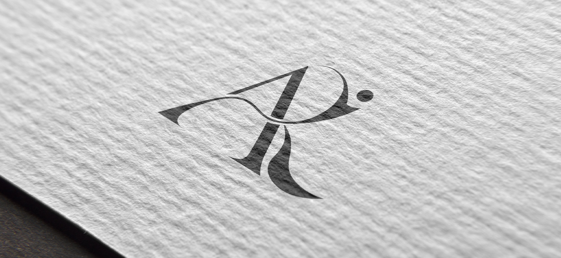 Prancheta 3 AR logo monogram mockup