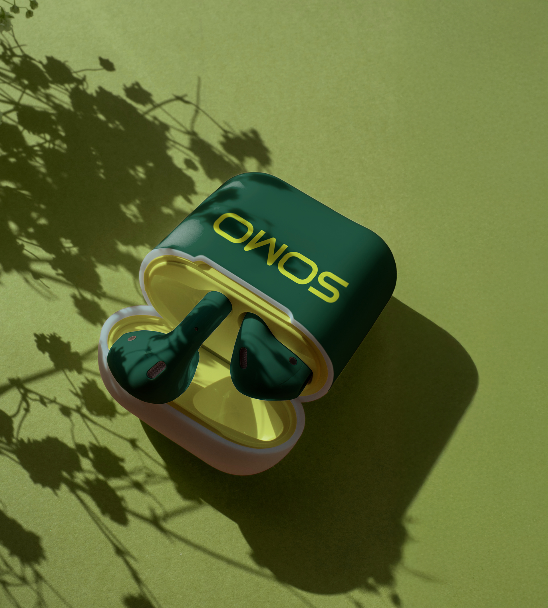 Case de fones de ouvido com o logotipo Somo